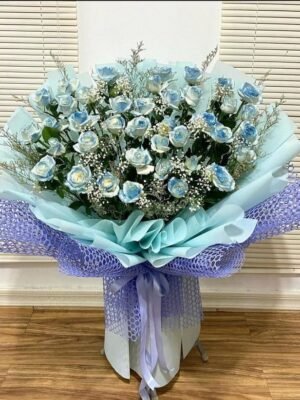 Blue Roses Bouquet -Palembang