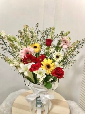 Mixed Flowers Vase – Palembang