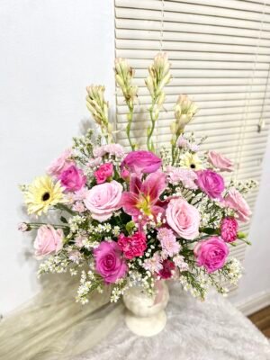 Pingkish Rose Flowers Vase – Palembang