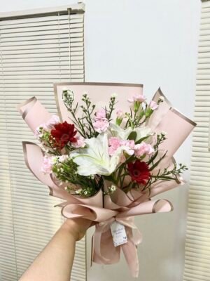 White Lily Flowers Bouquet