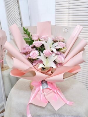 Rosy Delight Flowers Bouqet